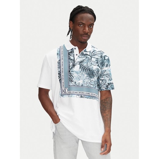 Just Cavalli Polo 78OAGE15 Niebieski Regular Fit ze sklepu MODIVO w kategorii T-shirty męskie - zdjęcie 182686602