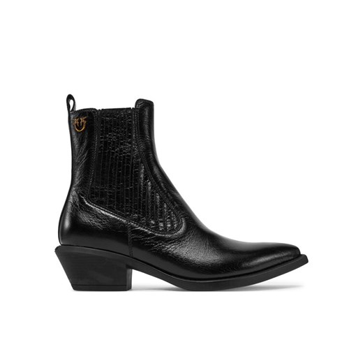 PINKO Kowbojki Tex 14 SD0345P083 Czarny ze sklepu MODIVO w kategorii Botki - zdjęcie 182686662