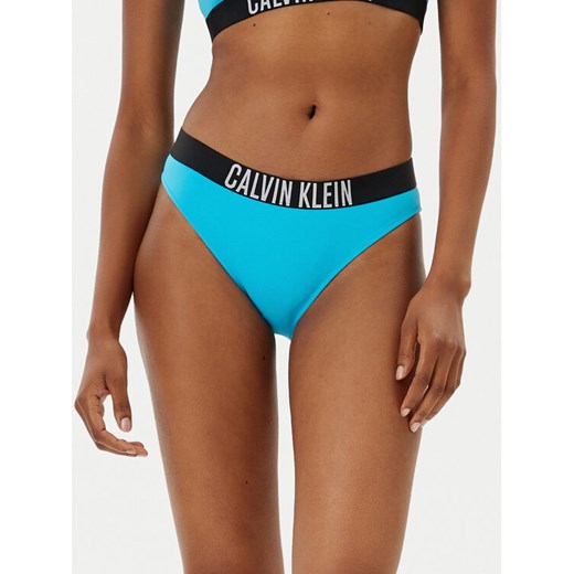 Calvin Klein Swimwear Dół od bikini KW0KW02856 Niebieski ze sklepu MODIVO w kategorii Stroje kąpielowe - zdjęcie 182686712