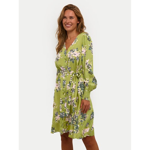Kaffe Sukienka letnia Pollie 10508274 Zielony Regular Fit ze sklepu MODIVO w kategorii Sukienki - zdjęcie 182686761