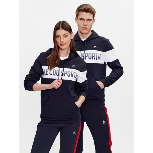 Le Coq Sportif Bluza Unisex 2310479 Granatowy Regular Fit ze sklepu MODIVO w kategorii Bluzy męskie - zdjęcie 182686802