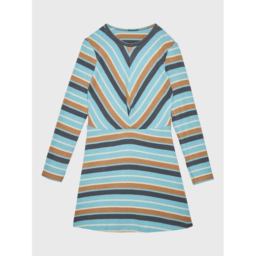 United Colors Of Benetton Sukienka codzienna 3FVTCV008 Niebieski Regular Fit ze sklepu MODIVO w kategorii Sukienki dziewczęce - zdjęcie 182686813