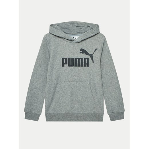 Puma Bluza Ess No. 1 Logo 684909 Szary Regular Fit ze sklepu MODIVO w kategorii Bluzy chłopięce - zdjęcie 182686814