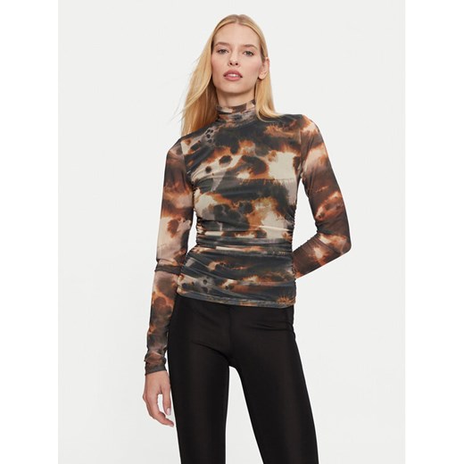 Gestuz Bluzka Behka 10909457 Brązowy Slim Fit ze sklepu MODIVO w kategorii Bluzki damskie - zdjęcie 182686844
