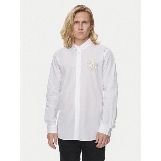Versace Jeans Couture Koszula 76GALYS2 Biały Regular Fit ze sklepu MODIVO w kategorii Koszule męskie - zdjęcie 182686852