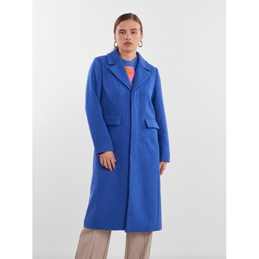 YAS Płaszcz przejściowy 26030713 Niebieski Regular Fit ze sklepu MODIVO w kategorii Płaszcze damskie - zdjęcie 182686894
