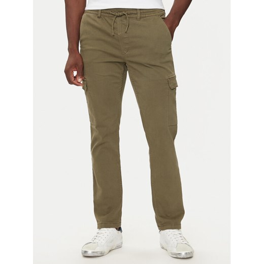 Pepe Jeans Spodnie materiałowe PM211725 Zielony Slim Fit ze sklepu MODIVO w kategorii Spodnie męskie - zdjęcie 182686902