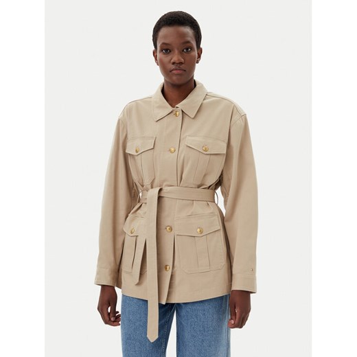 Tommy Hilfiger Kurtka przejściowa WW0WW45933 Beżowy Regular Fit ze sklepu MODIVO w kategorii Kurtki damskie - zdjęcie 182686923