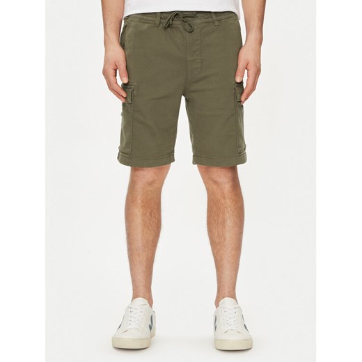 Pepe Jeans Szorty materiałowe Gymdigo Cargo Short PM801077 Khaki Regular Fit ze sklepu MODIVO w kategorii Spodenki męskie - zdjęcie 182686940
