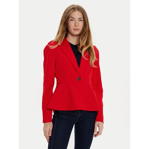 Vero Moda Marynarka Tahina 10318703 Czerwony Slim Fit ze sklepu MODIVO w kategorii Marynarki damskie - zdjęcie 182686993