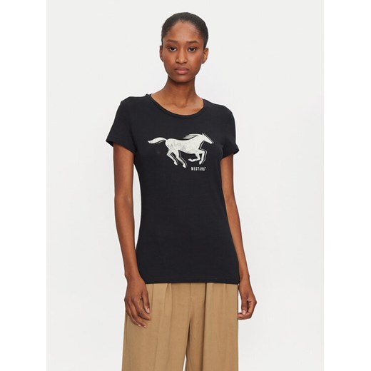 Mustang T-Shirt Loa 1015450 Czarny Slim Fit Mustang M MODIVO