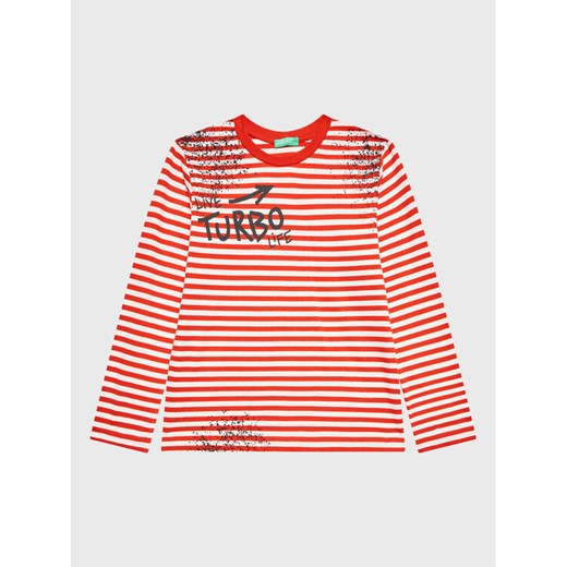United Colors Of Benetton Bluzka 3XWWC106F Czerwony Regular Fit ze sklepu MODIVO w kategorii Bluzki dziewczęce - zdjęcie 182687092