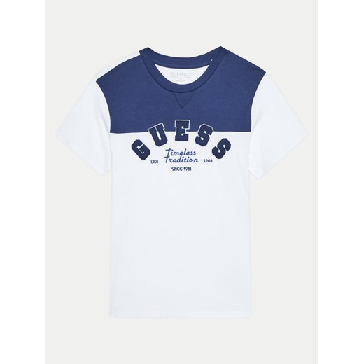 Guess T-Shirt L4BI20 I3Z14 Biały Regular Fit ze sklepu MODIVO w kategorii T-shirty chłopięce - zdjęcie 182687100