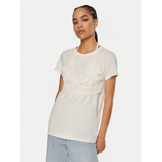 ViCOLO T-Shirt RB0816 A Biały Regular Fit ze sklepu MODIVO w kategorii Bluzki damskie - zdjęcie 182687113