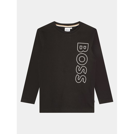 Boss Bluzka J25O68 S Czarny Regular Fit ze sklepu MODIVO w kategorii T-shirty chłopięce - zdjęcie 182687164