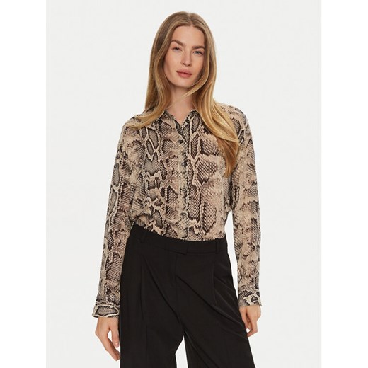 Sisley Koszula 5YBMLQ07F Beżowy Regular Fit ze sklepu MODIVO w kategorii Koszule damskie - zdjęcie 182687224