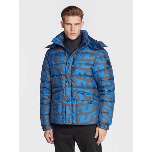 J.Lindeberg Kurtka puchowa Sphere Print AMOW06668 Granatowy Regular Fit ze sklepu MODIVO w kategorii Kurtki męskie - zdjęcie 182687230