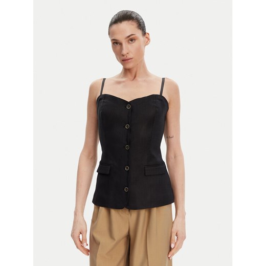 Guess Top W5GH0L WH5L2 Czarny Regular Fit ze sklepu MODIVO w kategorii Bluzki damskie - zdjęcie 182687251