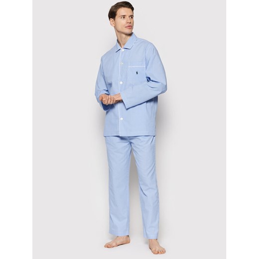 Polo Ralph Lauren Piżama 714514095001 Błękitny Regular Fit ze sklepu MODIVO w kategorii Piżamy męskie - zdjęcie 182687332