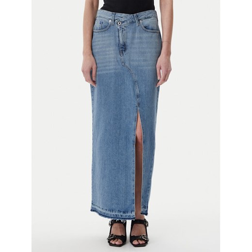 Karl Lagerfeld Jeans Spódnica jeansowa A1W12009 Niebieski Regular Fit ze sklepu MODIVO w kategorii Spódnice - zdjęcie 182687363