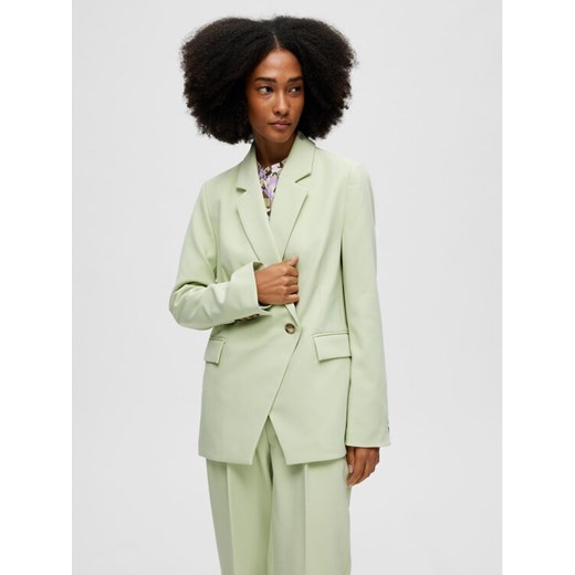 Selected Femme Marynarka Doah 16088116 Zielony Regular Fit ze sklepu MODIVO w kategorii Marynarki damskie - zdjęcie 182687390