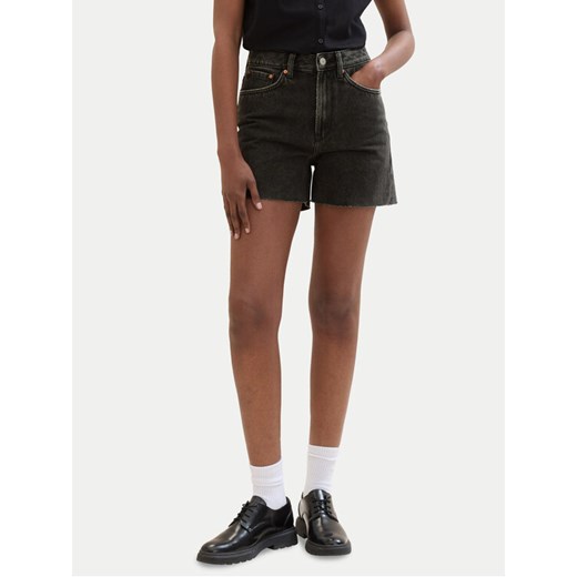 Tom Tailor Denim Szorty jeansowe 1041242 Czarny Mom Fit ze sklepu MODIVO w kategorii Szorty - zdjęcie 182687472