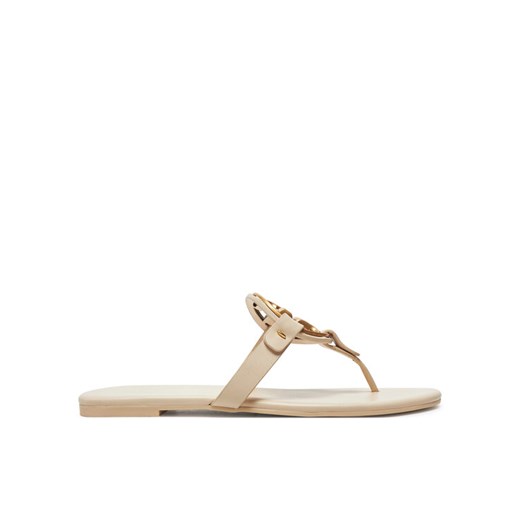 Tory Burch Japonki Miller 136593 Écru ze sklepu MODIVO w kategorii Klapki damskie - zdjęcie 182687512