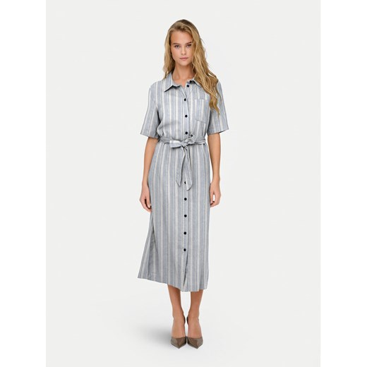 ONLY Sukienka koszulowa Caro 15338884 Niebieski Regular Fit ze sklepu MODIVO w kategorii Sukienki - zdjęcie 182687594