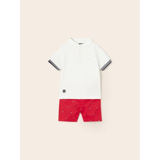 Mayoral Komplet polo i spodenki 1296 Kolorowy Regular Fit ze sklepu MODIVO w kategorii Komplety niemowlęce - zdjęcie 182687630