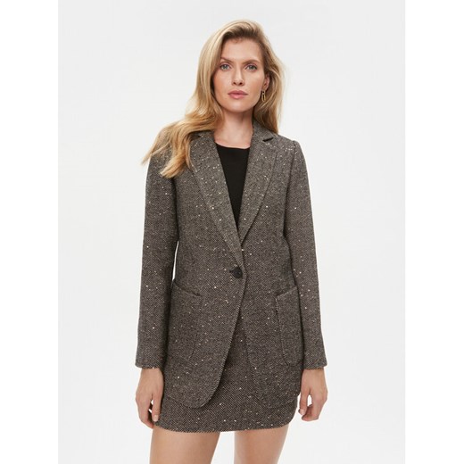 TWINSET Marynarka 232TT2031 Szary Regular Fit ze sklepu MODIVO w kategorii Marynarki damskie - zdjęcie 182687684