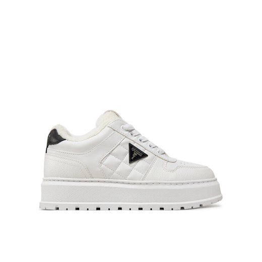 Guess Sneakersy Terria2 FLFTRR ELE12 Biały ze sklepu MODIVO w kategorii Buty sportowe damskie - zdjęcie 182687702
