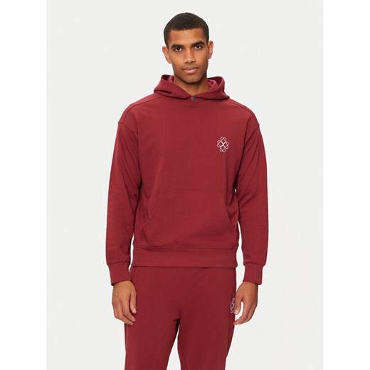 United Colors Of Benetton Bluza 342ZU201M Bordowy Regular Fit ze sklepu MODIVO w kategorii Bluzy męskie - zdjęcie 182687704