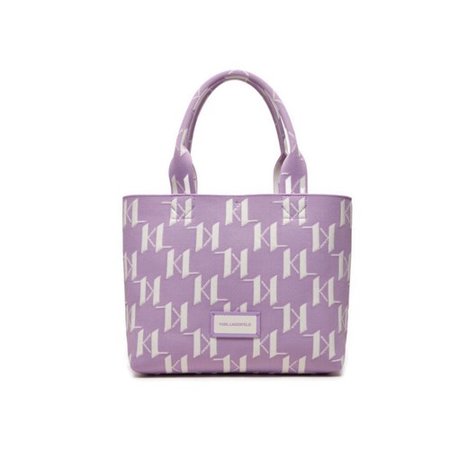 KARL LAGERFELD Torebka 241W3033 Fioletowy ze sklepu MODIVO w kategorii Torby Shopper bag - zdjęcie 182687750