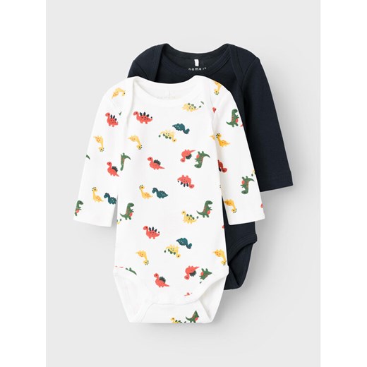 NAME IT Komplet 2 par body 13222153 Kolorowy ze sklepu MODIVO w kategorii Body niemowlęce - zdjęcie 182687752