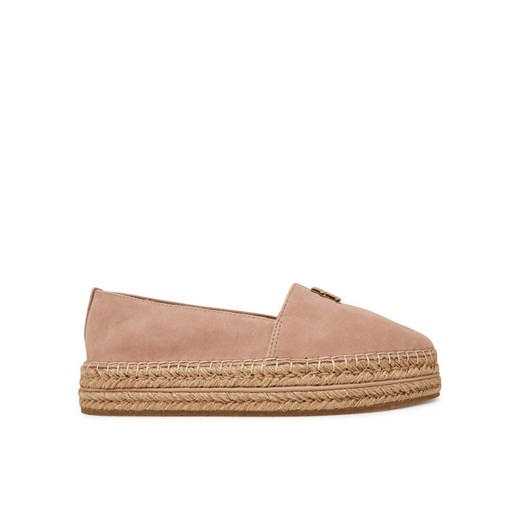 Tommy Hilfiger Espadryle Suede Platform Espadrille FW0FW08586 Beżowy ze sklepu MODIVO w kategorii Espadryle damskie - zdjęcie 182687761