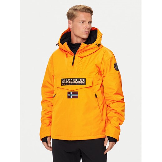 Napapijri Kurtka anorak Rainforest Next NP0A4IB9 Pomarańczowy Regular Fit ze sklepu MODIVO w kategorii Kurtki męskie - zdjęcie 182687764