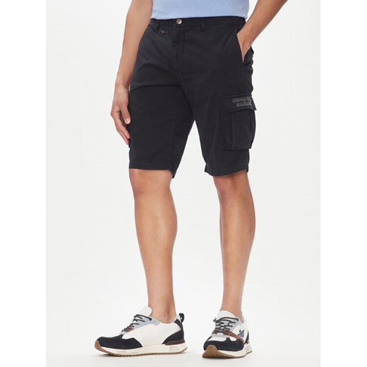 Aeronautica Militare Szorty materiałowe 251BE066CT1122 Granatowy Regular Fit ze sklepu MODIVO w kategorii Spodenki męskie - zdjęcie 182687822