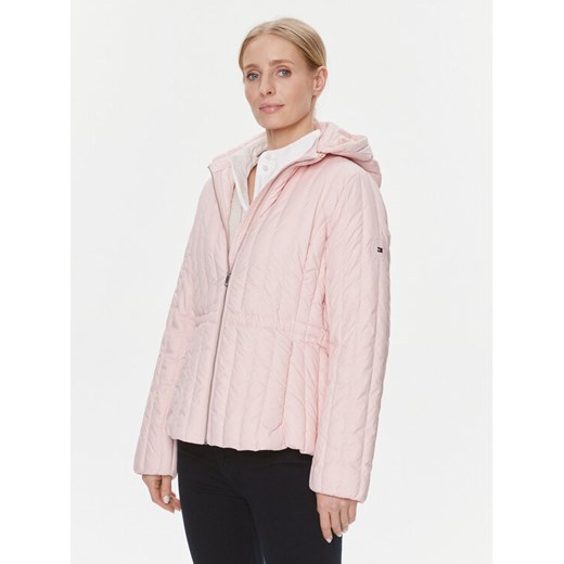 Tommy Hilfiger Kurtka puchowa WW0WW40484 Różowy Regular Fit ze sklepu MODIVO w kategorii Kurtki damskie - zdjęcie 182687851