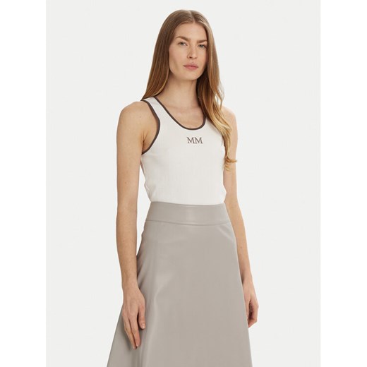 Max Mara Leisure Top Sax 2516941027 Biały Slim Fit ze sklepu MODIVO w kategorii Bluzki damskie - zdjęcie 182688020