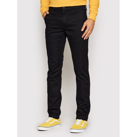 Vans Chinosy Authentic VN0A5FJ7 Czarny Slim Fit ze sklepu MODIVO w kategorii Spodnie męskie - zdjęcie 182688041