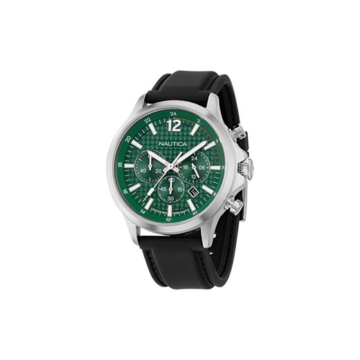 Nautica Zegarek Blueocean Chronograph NAPBOF401 Czarny ze sklepu MODIVO w kategorii Zegarki - zdjęcie 182688074