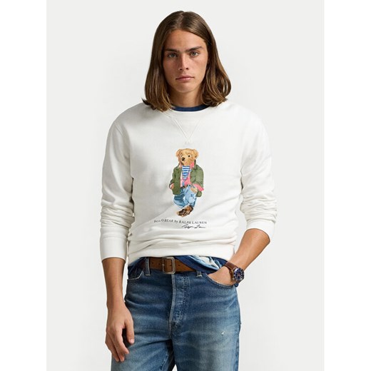 Polo Ralph Lauren Bluza 710953718004 Biały Regular Fit ze sklepu MODIVO w kategorii Bluzy męskie - zdjęcie 182688083