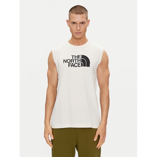 The North Face Tank top Easy NF0A87R2 Biały Regular Fit ze sklepu MODIVO w kategorii T-shirty męskie - zdjęcie 182688102