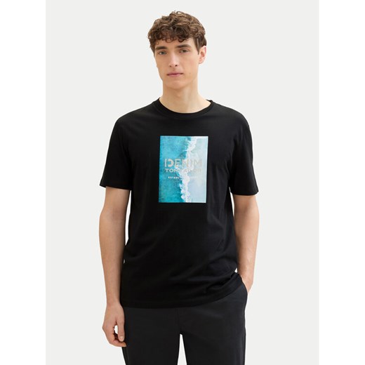Tom Tailor Denim T-Shirt 1042045 Czarny Regular Fit ze sklepu MODIVO w kategorii T-shirty męskie - zdjęcie 182688242