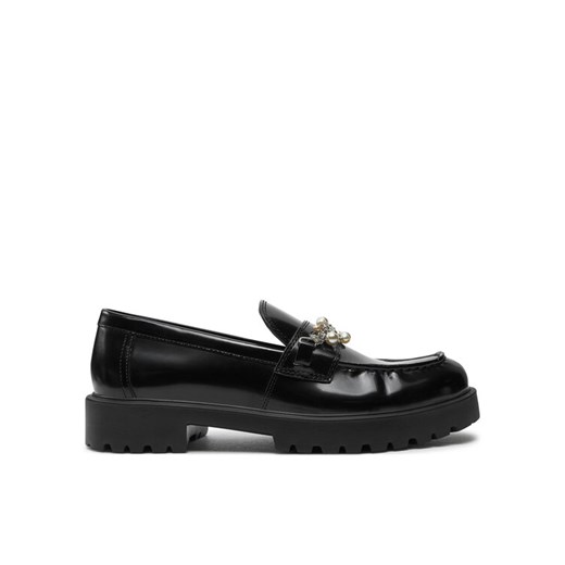 Tory Burch Lordsy Embellished Classic Lug Loafer 165828 Czarny ze sklepu MODIVO w kategorii Lordsy damskie - zdjęcie 182688253