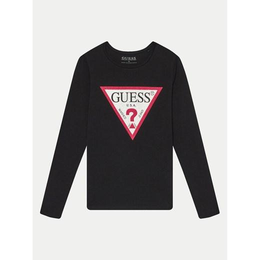 Guess Bluzka J2YI50 K6YW1 Czarny Regular Fit ze sklepu MODIVO w kategorii T-shirty chłopięce - zdjęcie 182688301