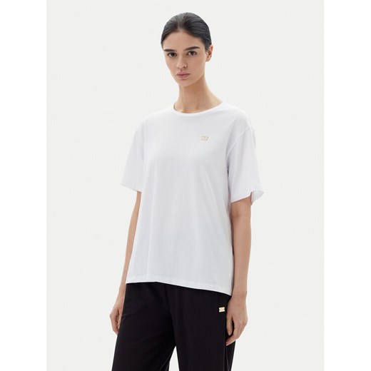 EA7 Emporio Armani T-Shirt 7W000028 AF10373 U0002 Biały Loose Fit ze sklepu MODIVO w kategorii Bluzki damskie - zdjęcie 182688332
