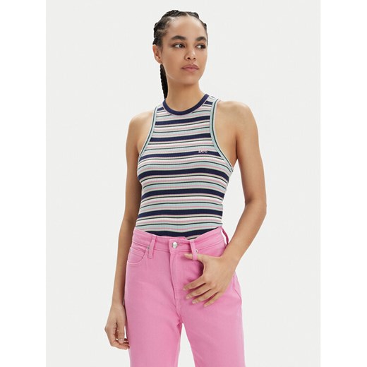 Lee Top 112350213 Kolorowy Slim Fit ze sklepu MODIVO w kategorii Bluzki damskie - zdjęcie 182688340