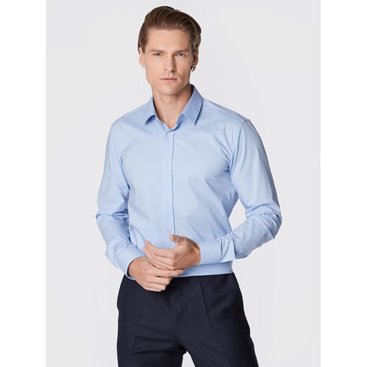 Hugo Koszula Elisha02 50479396 Niebieski Extra Slim Fit ze sklepu MODIVO w kategorii Koszule męskie - zdjęcie 182688352