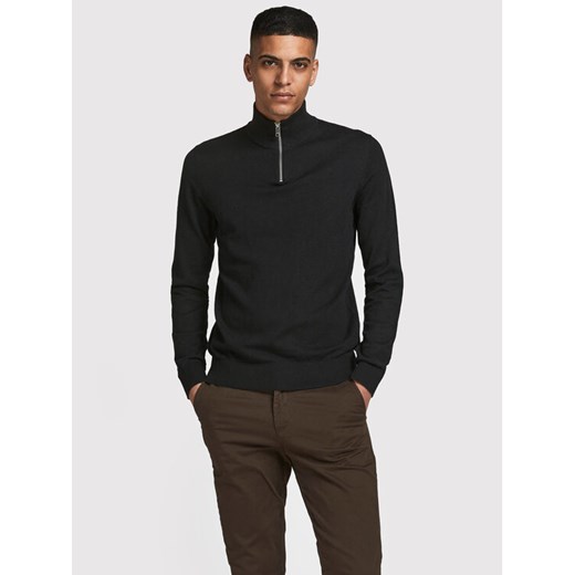 Jack&Jones Sweter Emil 12189339 Czarny Regular Fit ze sklepu MODIVO w kategorii Swetry męskie - zdjęcie 182688353